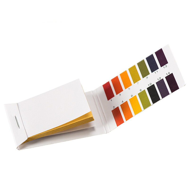 1set = 80 Strips! Professional 1-14 pH Litmus Paper PH Test Strips Water Cosmetics Soil Acidity Test Strips with Control Card