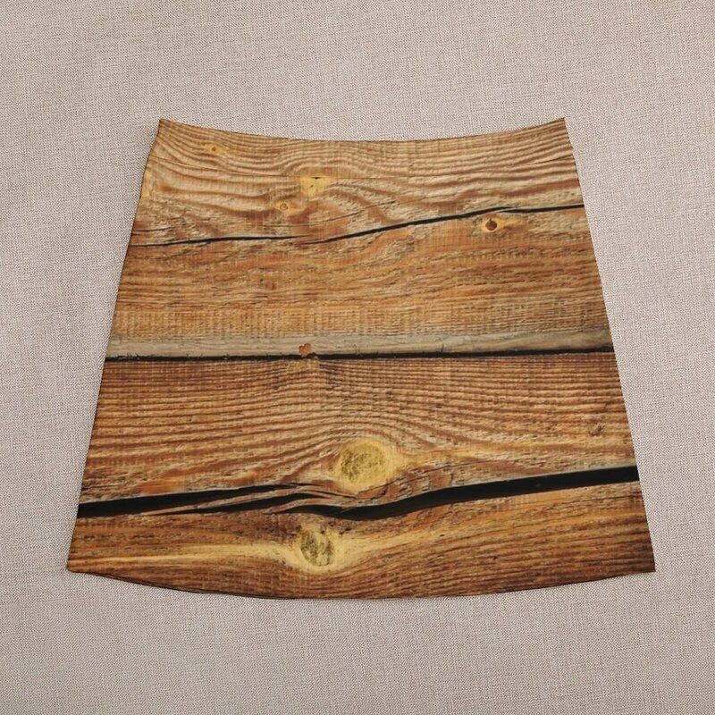 Motif de planches de bois pour le travail du calcul, jupe GérMini, jupes coréennes, style jupes de pharmacien pour femmes