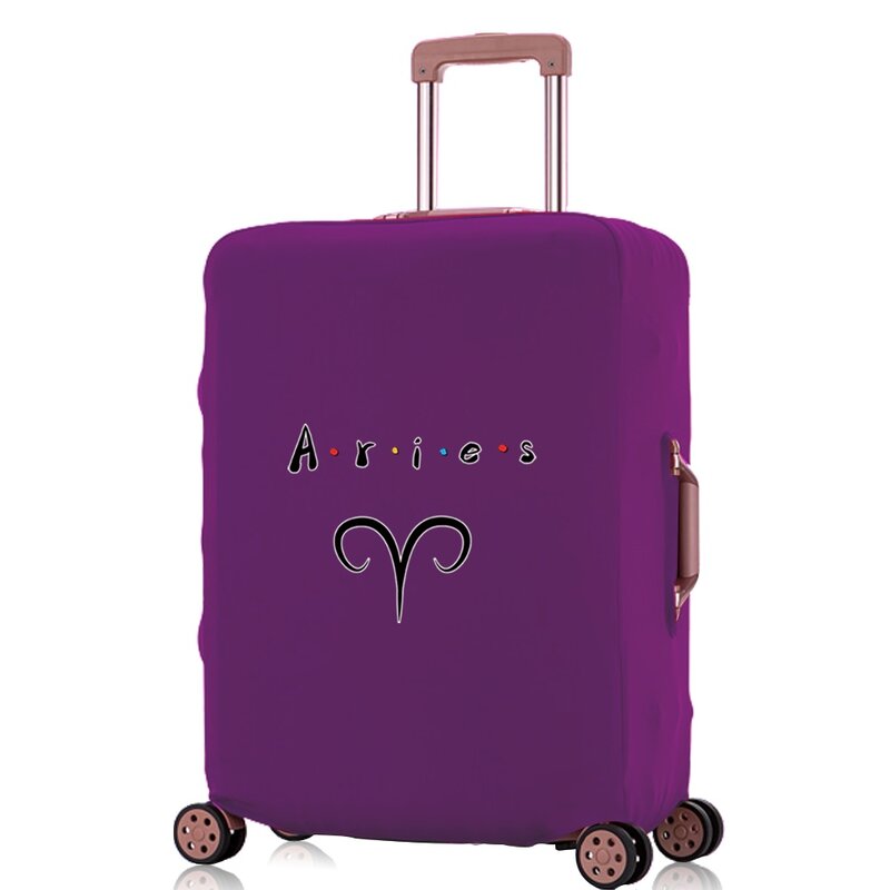 Sarung koper pelindung bagasi 18-32 inci, penutup pelindung troli elastis motif debu, aksesori perjalanan