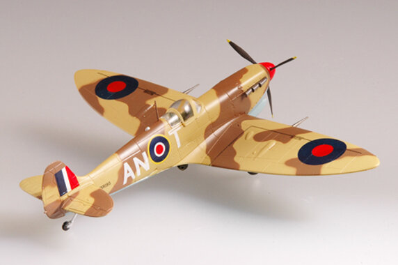 Easymodel 37216 1/72 Spitfire Fighter RAF 417 Squadron 1942 Assembled Finished Military Static Plastic Model Collection or Gift