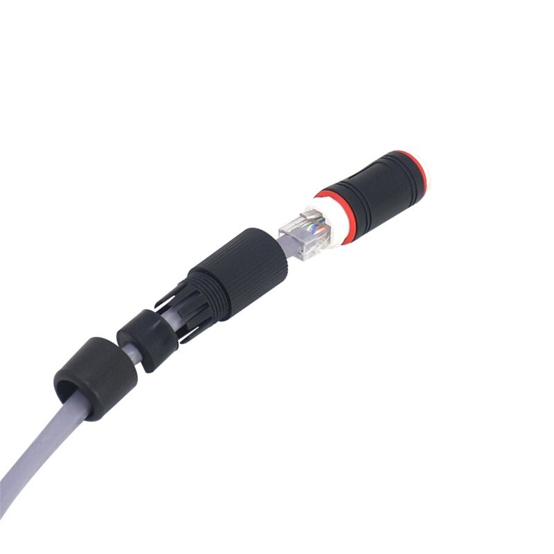 F3MA RJ45 Wasserdicht IP67 Ethernet Netzwerk Kabel Stecker Doppel für Kopf Outdoor Lan Koppler Adapter Weiblich für Cat5 6 7 8P