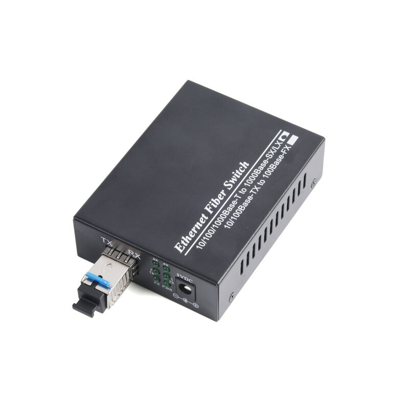 Convertidor de medios Gigabit SFP, transceptor SFP de 1 a 4 RJ45, 10/100/1000M, interruptor de fibra óptica con módulo LC/SC SFP de 3KM/20KM, 1 piezas