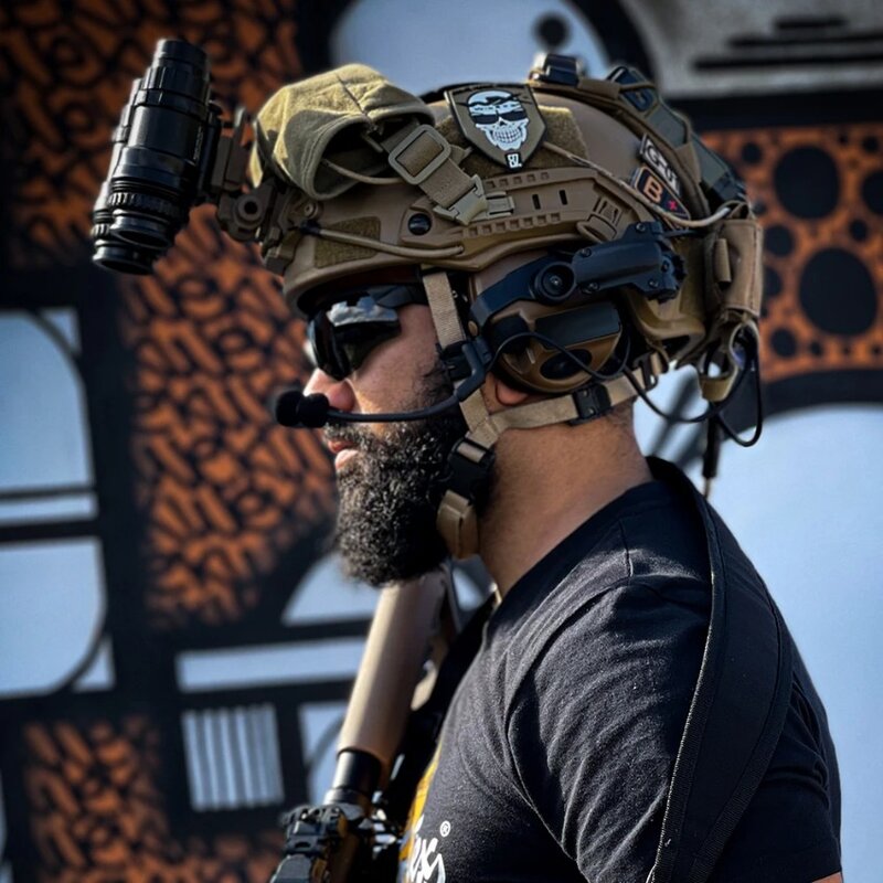 TS TAC-SKY-Headset de disparo Airsoft, faixa de capacete ARC, suporte para Pelto e militar, U94 PTT para Baofeng Walkie Talkie