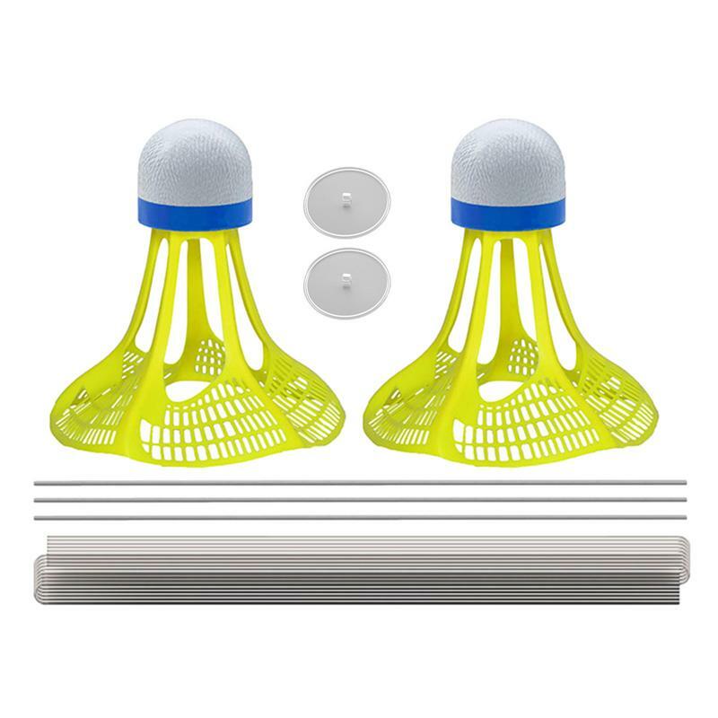 Badminton Single-Player Rebound Trainer Glowing Balls Badminton Self Practice Rebounder With Highly Elastic Ropes Single Player