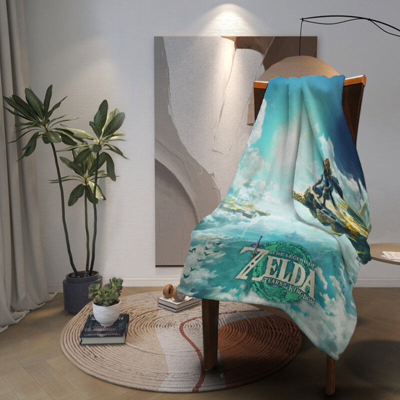Selimut bulu halus nyaman Zeldas Game populer dekorasi Sofa kamar tidur lembut selimut selimut rumah dan dekorasi
