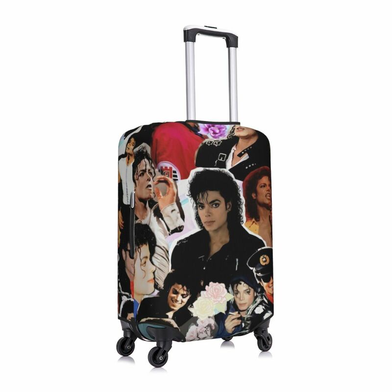 Michael Jackson bagaż z nadrukiem przeciwpyłowe pokrowce elastyczne wodoodporne 18-32 calowe pokrowiec na walizkę akcesoria podróżne