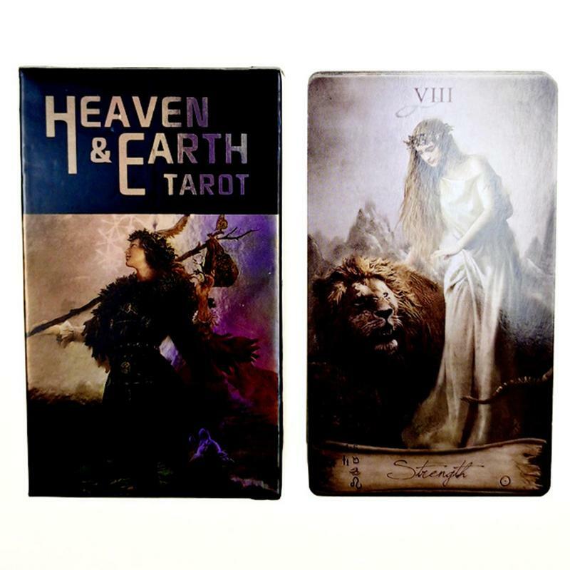 영어 버전 78 카드, 천국 및 지구 타로 카드 덱, 점술 테이블 보드 게임 오라클 카드, 운명 말하기