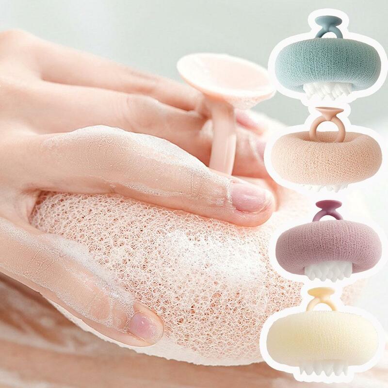 Nuovo asciugamano da bagno giapponese Scrub bagno massaggio palla da bagno ventosa spazzola spugna strofinare pulire bagno fango asciugamano posteriore bagno con M8t8