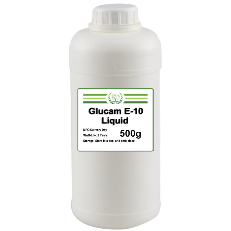 Glucam-E-10 líquido de metilglucósido, agente hidratante, agente anticongelante, materia prima cosmética para el cuidado de la piel, EE. UU., 10