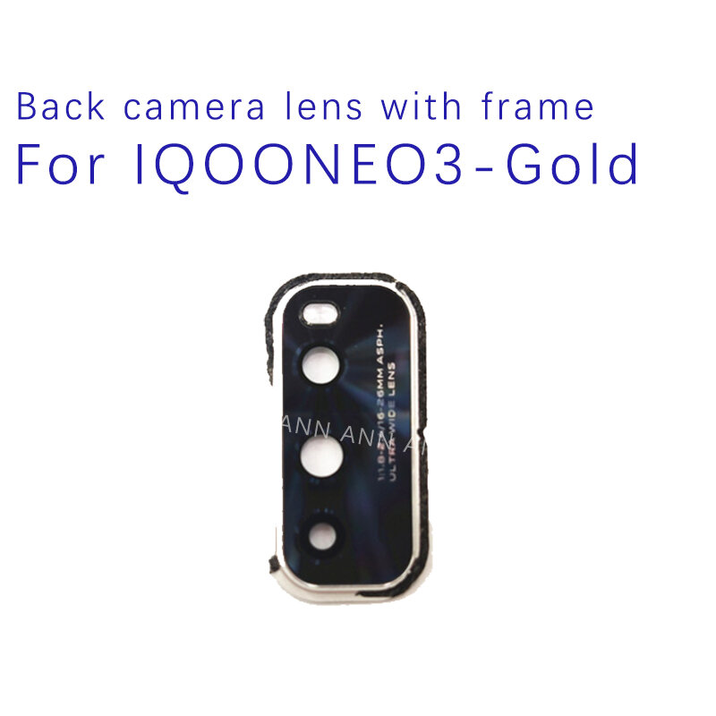 Tested New For Vivo IQOONEO3 Rear Back Camera Glass Lens For Vivo neo3 Repair Spare Parts x80pro Replacement