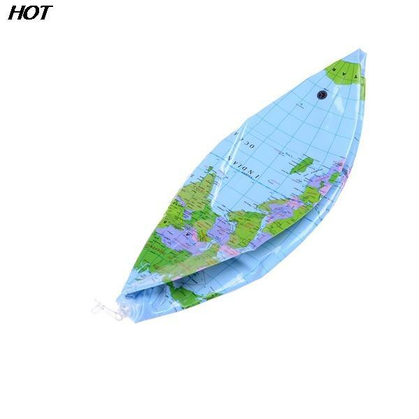ร้อน! 40ซม.Early การศึกษา Inflatable Earth World ภูมิศาสตร์โลกแผนที่บอลลูนของเล่นบอลชายหาด