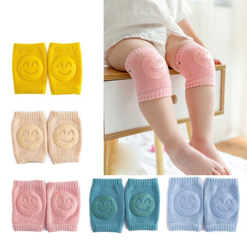 RIRI 1 Pair Baby Crawling Anti-Slip Kneepads Infants Safety Elbow Cushion Toddlers Leg Warmer Knee Support Protector