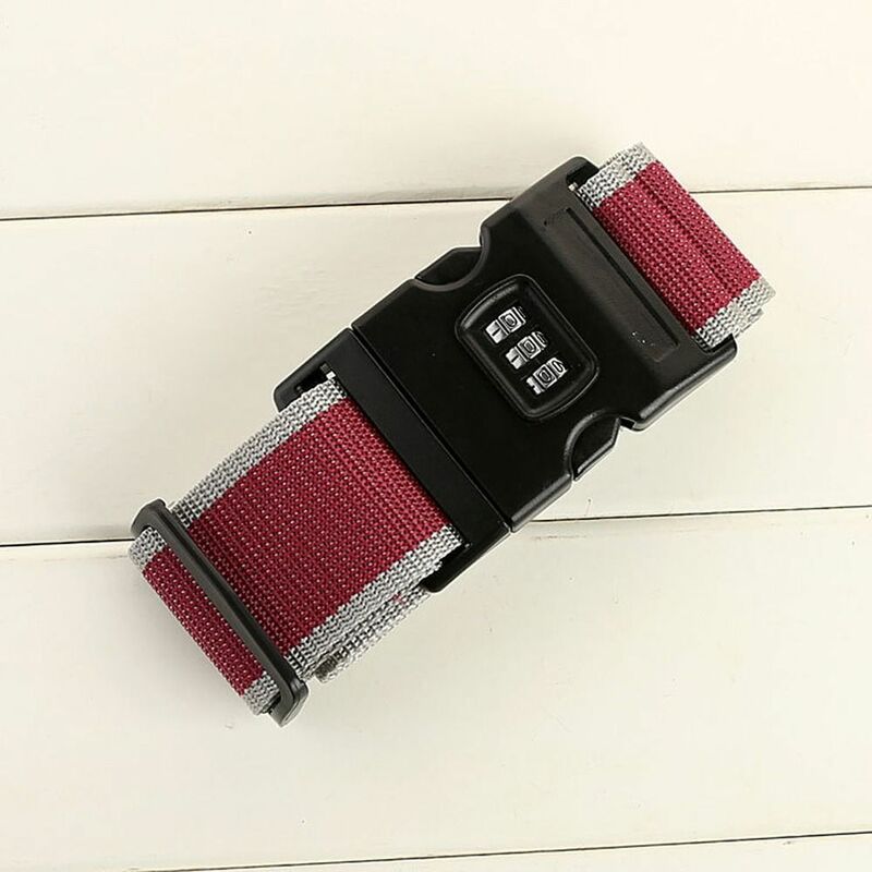 Suitcase Bag Straps Luggage Accessories Luggage Straps Hanging Buckle Straps Digits Password Lock Travel Baggage Ties