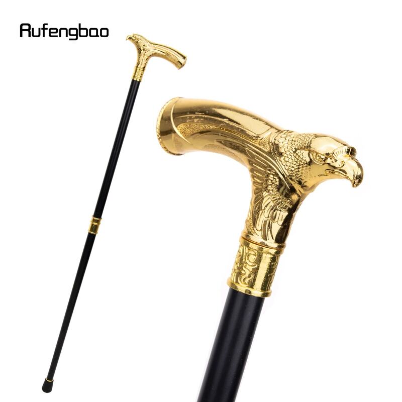 Gouden luxe adelaarskop met strass wandelstok mode wandelstok gentleman elegant cosplay cane knobbel crosier 93cm