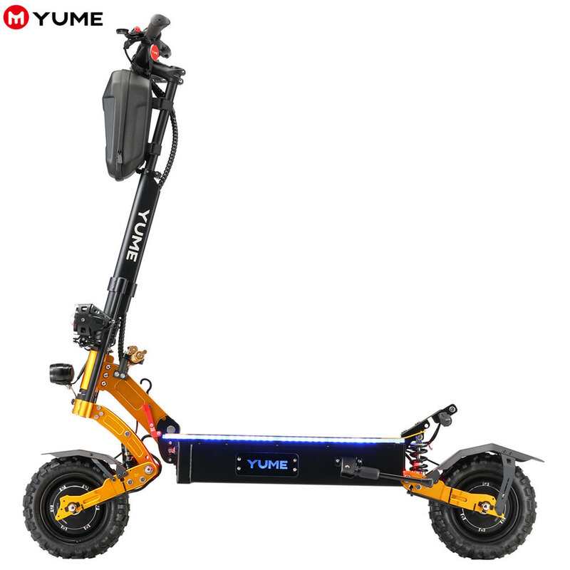 YUME-Scooter elétrico dobrável de motor duplo para adultos, E-skate, novo design, 60V, 5600W