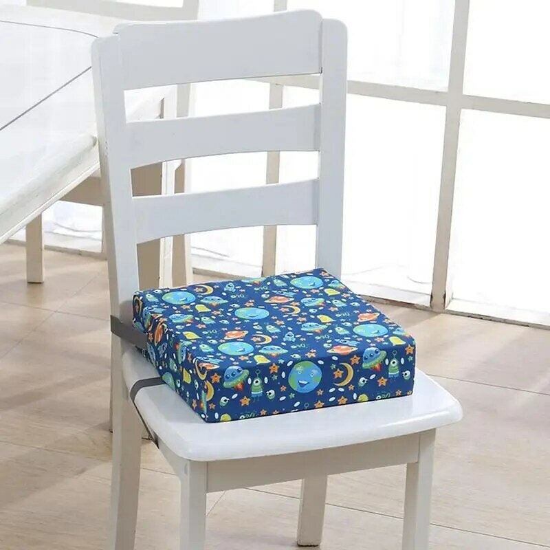 Poduszka z krzesło do jadalni kolorowe drukowane uprząż poduszka PU zmywalna, regulowana, bezpieczna podkładka dla dzieci fotelik dla dziecka Highten