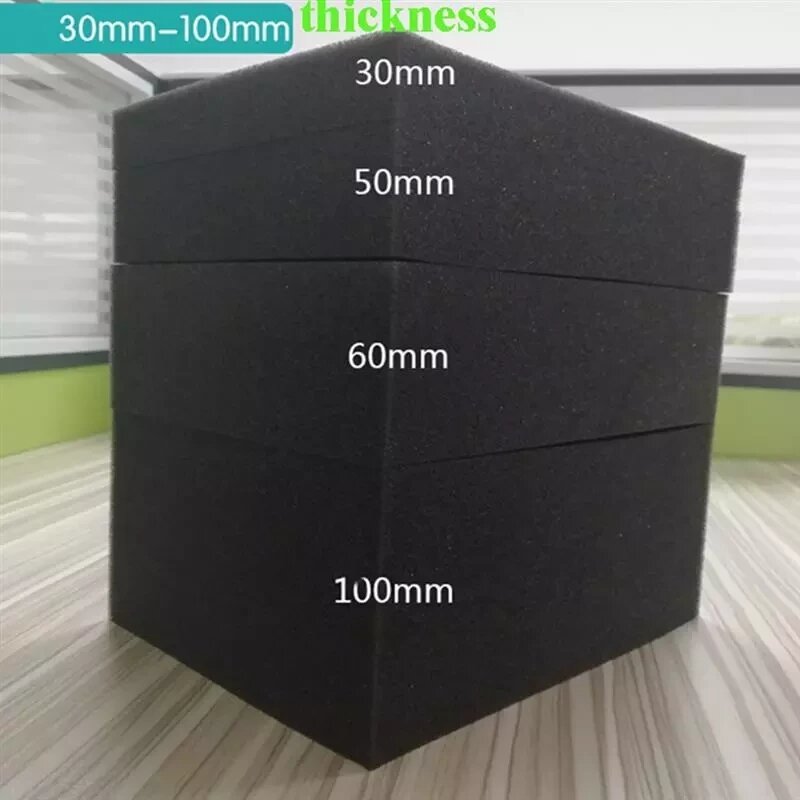 Black Sponge Sheet Medium And High Density Gift Box Lined With Shockproof Sound Insulation Sponge Large Soft Bag Material