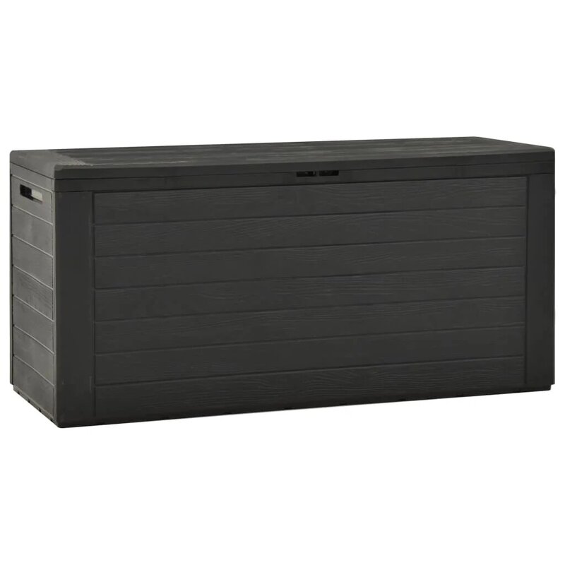 Outdoor Patio Storage Box Outside Garden Deck Cabinet Furniture Seating Anthracite 45.7"x17.3"x21.7"