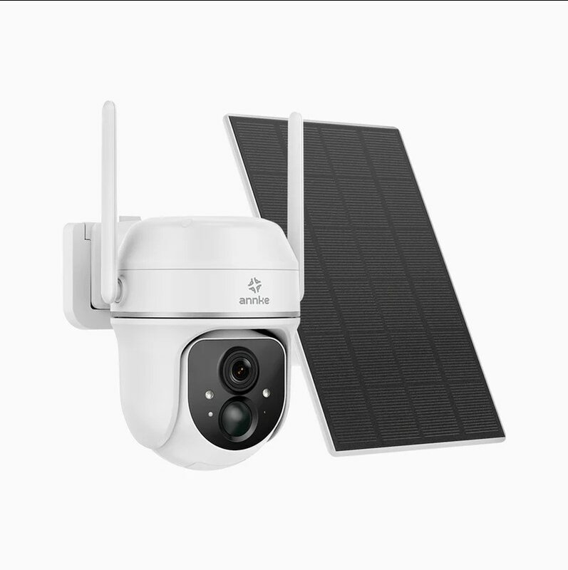 ANNKE-Câmeras de Segurança Externa Impermeáveis, Áudio Bidirecional, Bateria PT Cam, 2K, 3MP, Funciona com Alexa, Suporte Dual Light