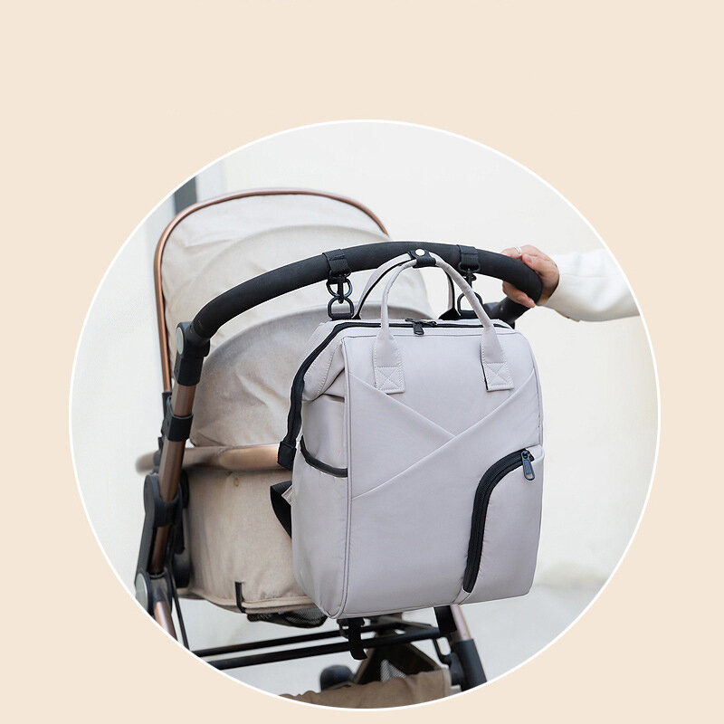 Модная многофункциональная водонепроницаемая сумка для мам, вместительный дорожный рюкзак для детских подгузников на коляску