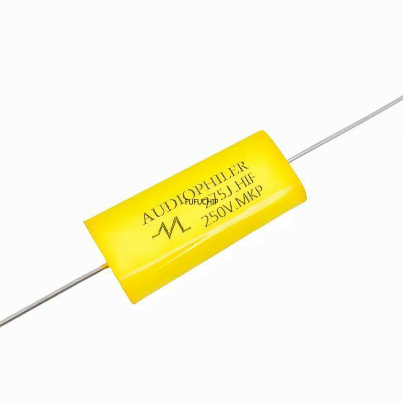 1pcsオーディオコンデンサmkp周波数仕切りhifi発熱電解コンデンサー非極性250v 1uf 1.5uf 1.8uf 2.2uf