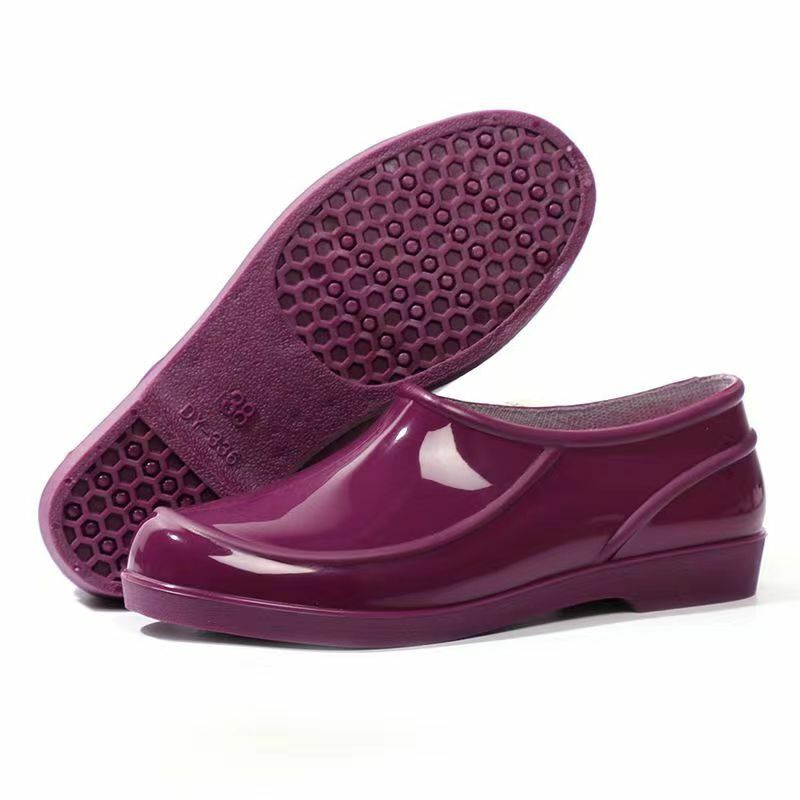 女性のローヒールの靴,柔らかい靴底,滑り止め,防水,キッチンの作業靴,夏
