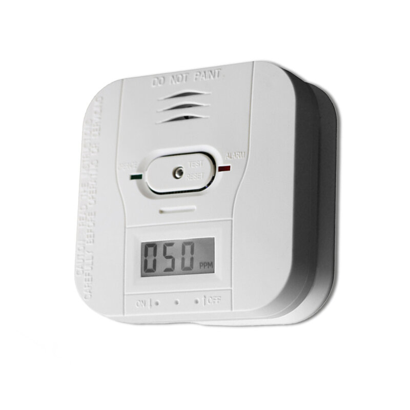 Bezprzewodowy detektor kombinacji Alarm z ekranem sypialni z ostrzeżeniem o wykrywaniu bezpieczeństwa czujnik temperatury w domu centrum handlowym