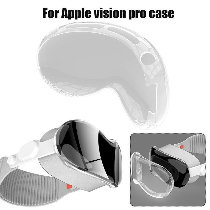 Capa protetora de tela TPU para Apple Vision Pro, Anti-Scratch, estojo protetor transparente, capa protetora, acessórios VR, S2R5
