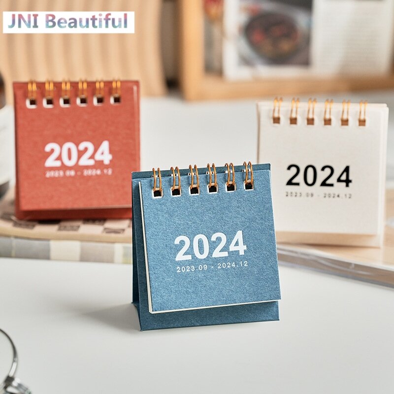 Mini calendrier minimaliste pour la planification et l'organisation, décoration de bureau, fournitures de bureau pour étudiants, 03-Schedule, 2024