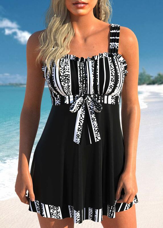 2023 New Swimming Tankinis Set Women's Fashion Monokini Swimwear Beach Wear Two Piece Beach Swimwear Summer 3D Print Tankinis