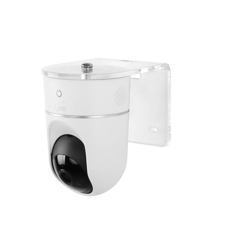 Supporto per staffa trasparente in acrilico per Eufy IndoorCam P24 supporto per montaggio a parete invisibile per telecamera di sicurezza