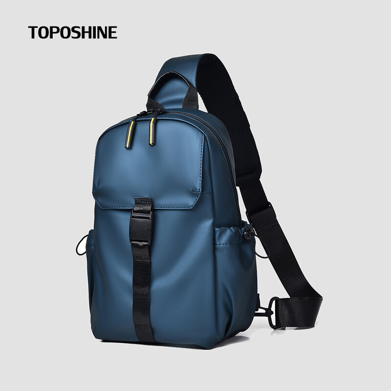 Toposhine Popular Trendy Men's Chest Bag Casual Crossbody Bag New Design Men's Bag Waterproof Oxford Chest Pack Bag Shoulder Bag