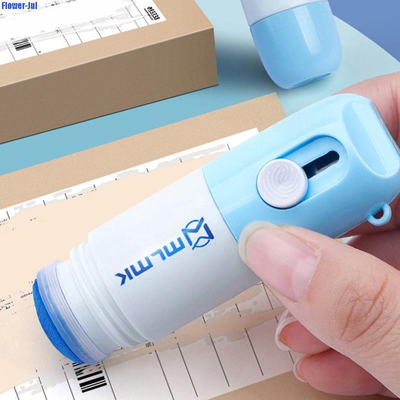 1x Thermal Paper Correction Fluid With Unboxing Knife Confidential Seal Correction Device Portable Courier Invoice Alter Tool