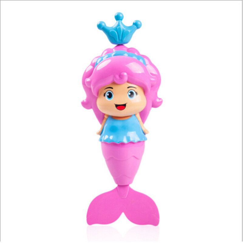 Nuovo giocattolo da bagno simpatico orologio da sirena Dabbling galleggiante nuoto avvolto gioco d'acqua Cartoon educativo apprendimento giocattoli da bagno
