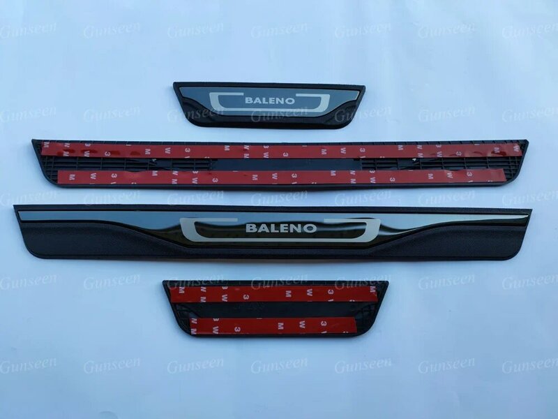 Protector de placa de desgaste para umbral de puerta de coche, pegatinas protectoras para Suzuki Baleno 2021, 2022, 2023, 2024