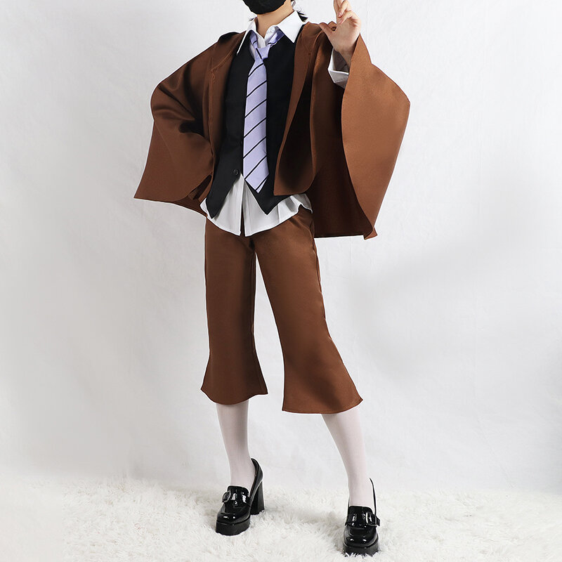 Anime Edogawa Rampo przebranie na karnawał peruka okulary Halloween Unisex Unisex kostium detektywa na imprezę Colthing
