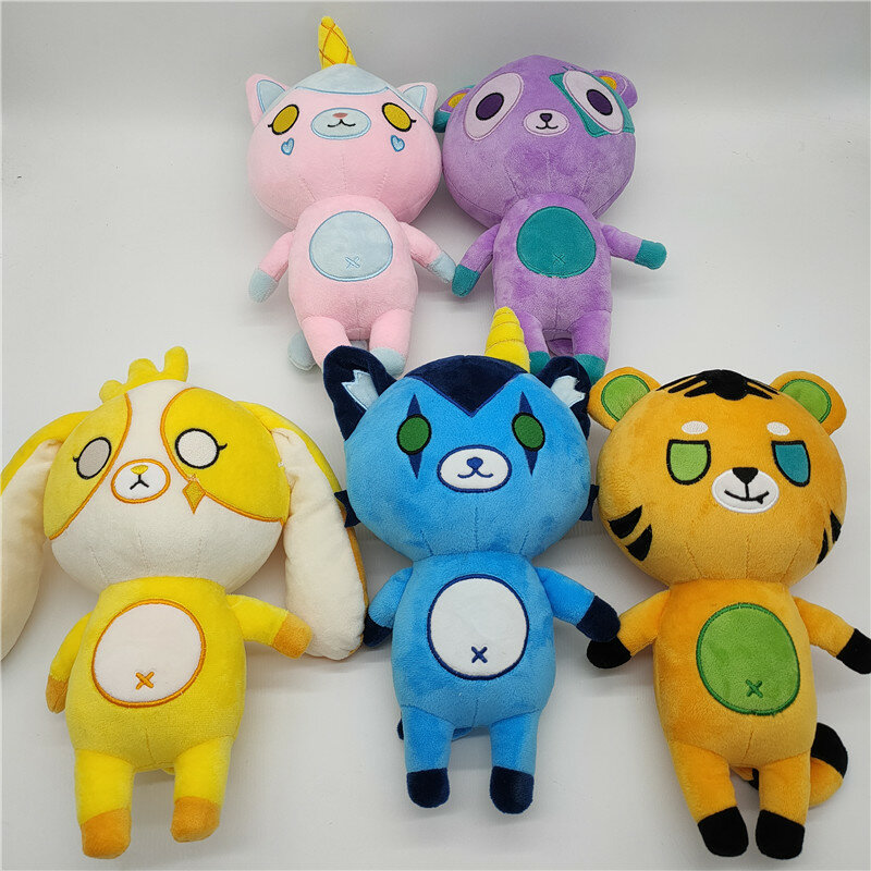 25CM New Kawaii Funneh Plush Toy Teddy Bear Plush Doll Cartoon Stuffed Animal Soft Plushies Dolls Gifts For Kids Home Decoration