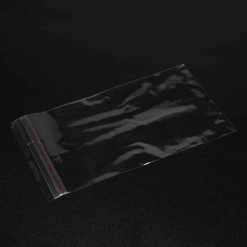 New 200 Clear Self Adhesive 7Cm X 13Cm Peel And Seal Plastic Bags For Small Objects, Jewellery, Arts And Crafts Display Packagin