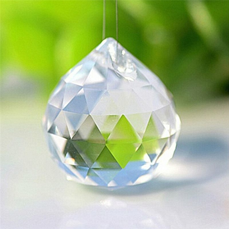 透明な水晶玉を吊るす、プリズムカーテン、シャンデリアの装飾、家庭、結婚式のパーティー、装飾、30mm、40mm