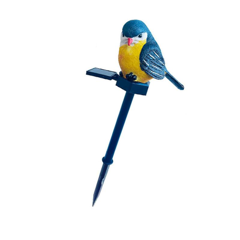 Resina Bird Statue Figurine Lamp, Luz Solar, Escultura Do Jardim, Iluminação Da Paisagem, Pátio, Fazenda, Caminho, Gramado, Cerca