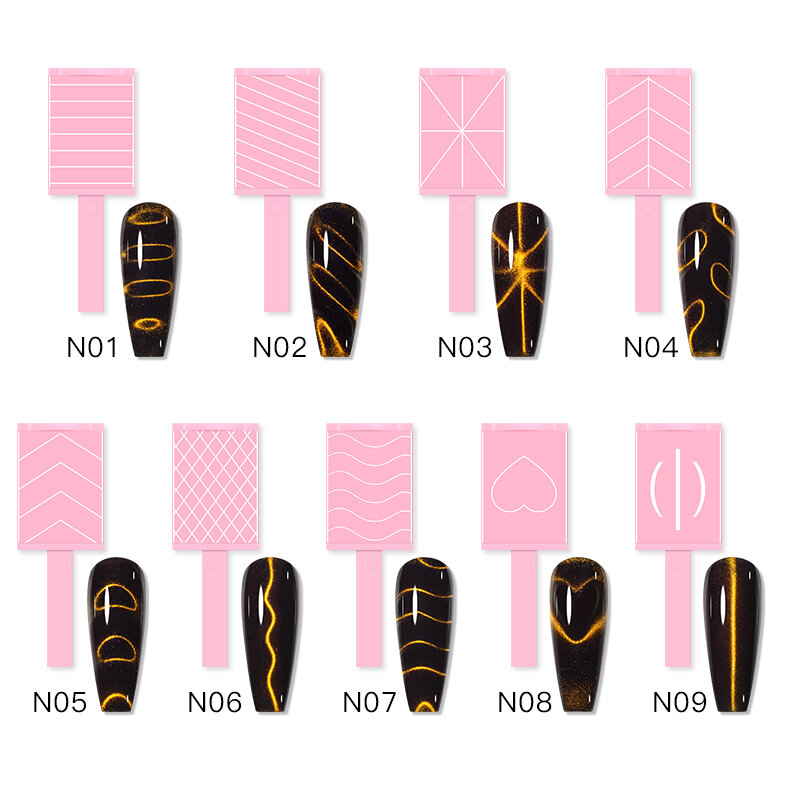 Multifunctional Pink Cat Eye Magnetic Rod Nail Art Tools Powerful Magnet Suitable for Gel Polishing Beauty Manicure Supplies