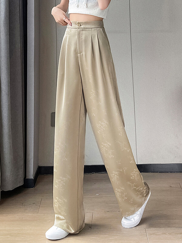 Casual Basic High Waist Slim Simple Summer Pants Women New Classic Solid Color Fashion Full Length Loose XS-2XL Female Y2k Pants