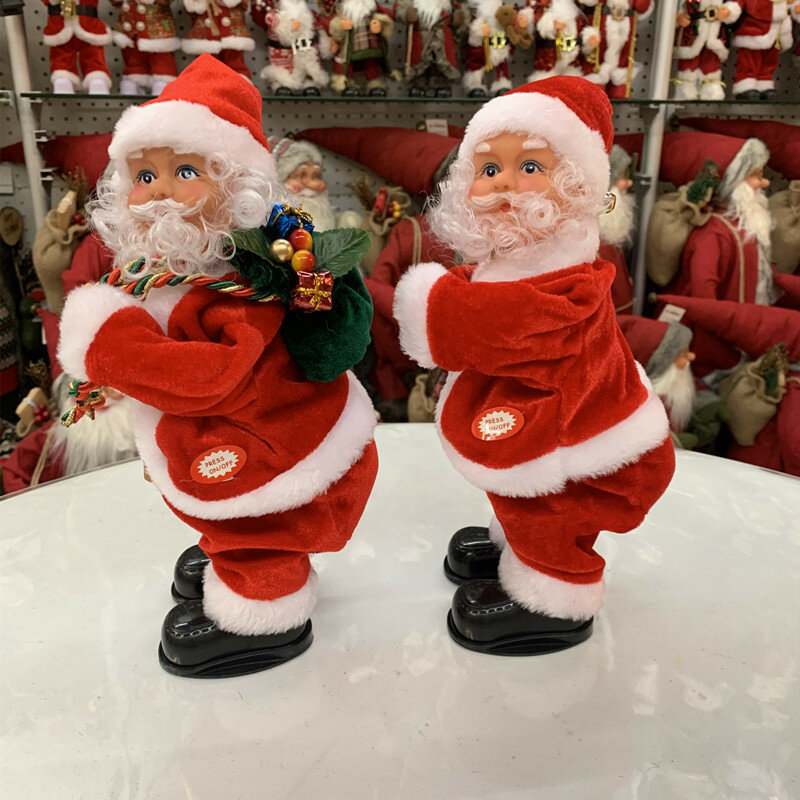 Lustige Weihnachten Santa Claus Elektro Aufstieg Leiter Hängen Ornamente Kinder Dekoration Neue Weihnachten Jahr Decor Baum Party Geschenk