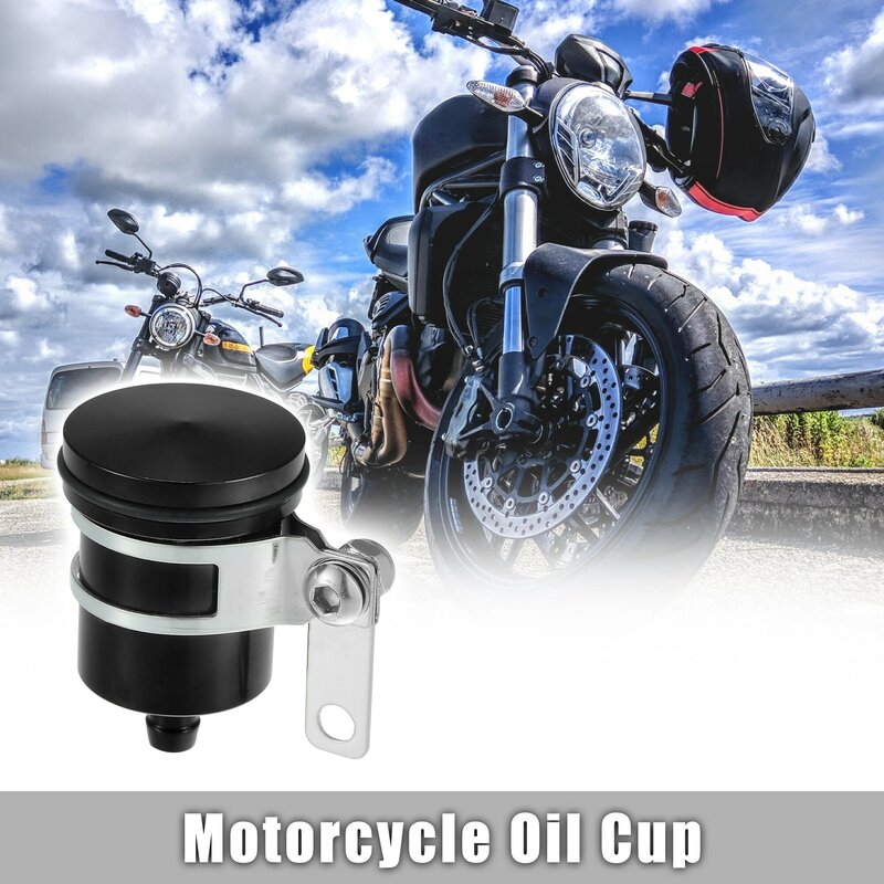 Motoforti Motorcycle Front Brake Master Cylinder Brake Clutch Fluid Reservoir Oil Tank Cup for Yamaha for Kawasaki for BMW
