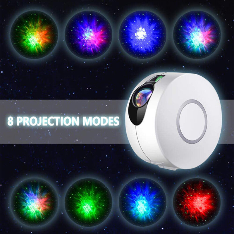Aurora Starry Sky Projector 7 Color Night Light with Remote Controller US/EU Plug Colorful Aurora Star Projector Night Light