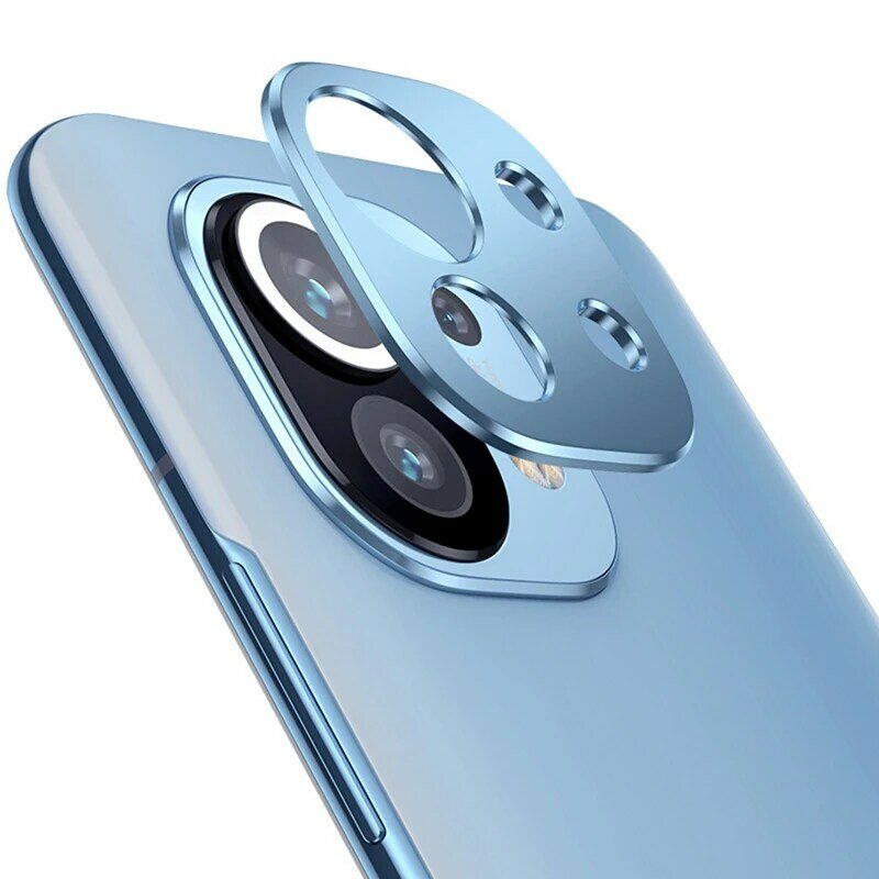 Protector de pantalla de lente de cámara trasera para Xiaomi 11, película de anillo de aleación de aluminio para Xiaomi Mi 11, funda de cubierta de lente