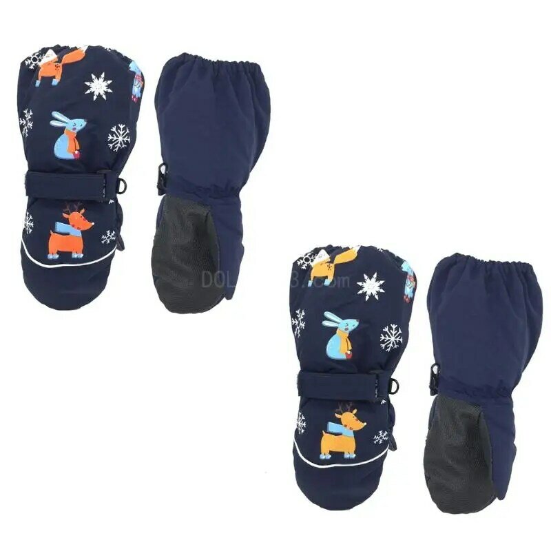 Rękawiczki dziecięce Wodoodporne zimowe narty Ciepłe 4 kolory Utrzymują ciepło Sporty na świeżym powietrzu Dzieci Małe dzieci