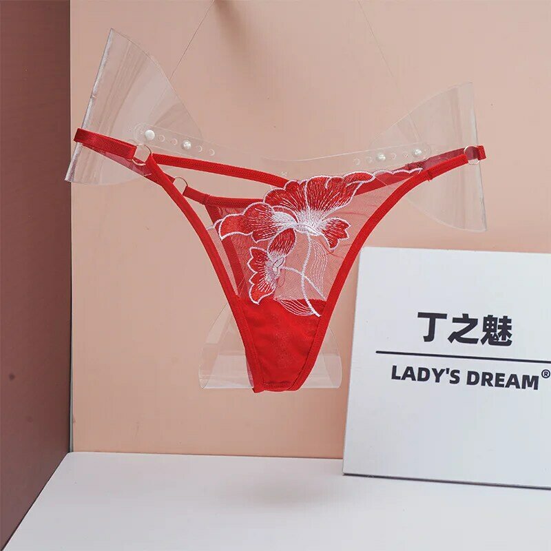 Large Size Erotic Underwear for Women's Thong, Fully Transparent, Spicy, Seductive, Sexy Lace SM Adult Sex Product Pants