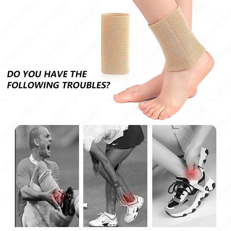 UPAKME nowy 1PC kostki skarpety Super miękkie elastyczne rękawy z żelem podkładki orteza stawu skokowego ulga w bólu buta liniowej stóp ochronne