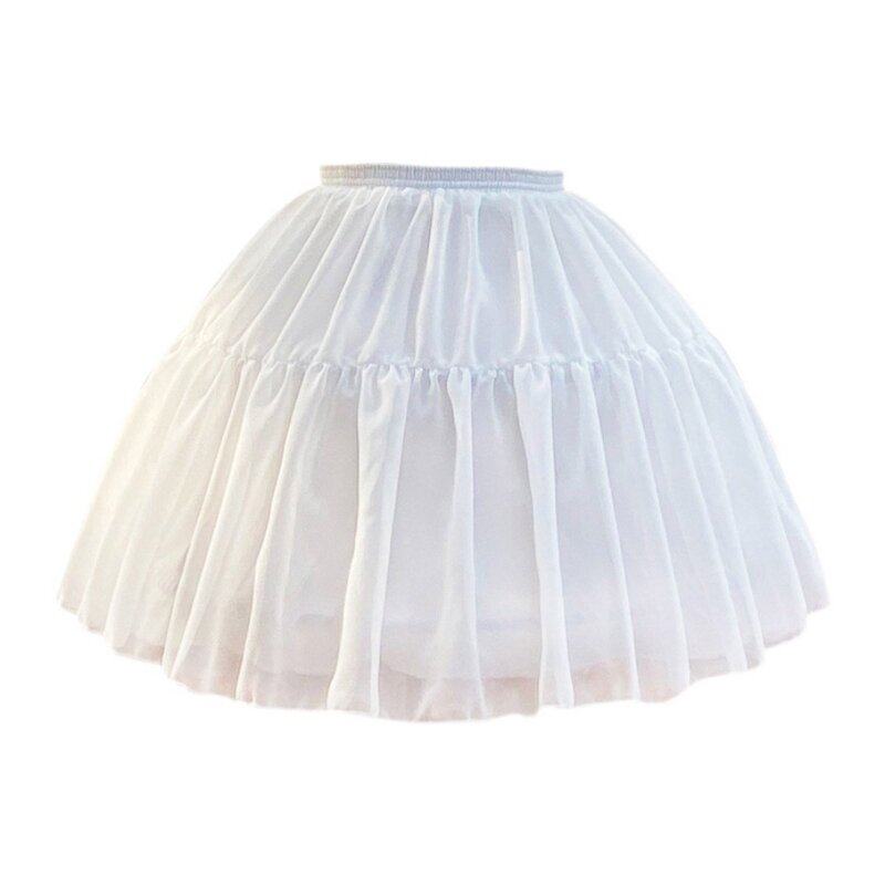 E15E Bouffant Half Slip Petticoat für kleine Mädchen, elastischer Krinoline-Unterrock für Kinder